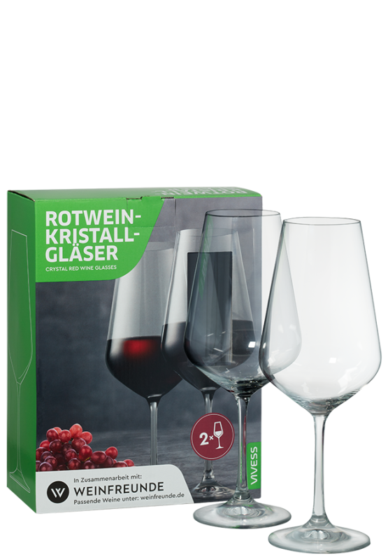 Image of 2er-Set Vivess Rotwein-Kristallgläser - Vivess - Weinzubehör
