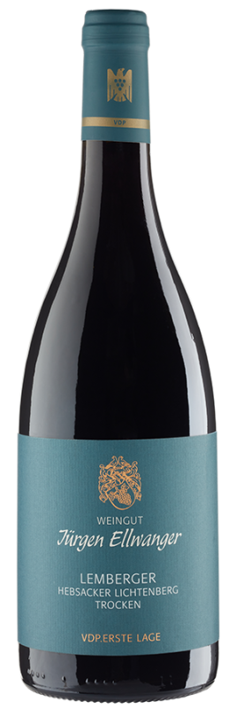 Image of Hebsacker Lichtenberg Lemberger Erste Lage trocken (2022) - Weingut Ellwanger - Rotwein aus Württemberg, Deutschland