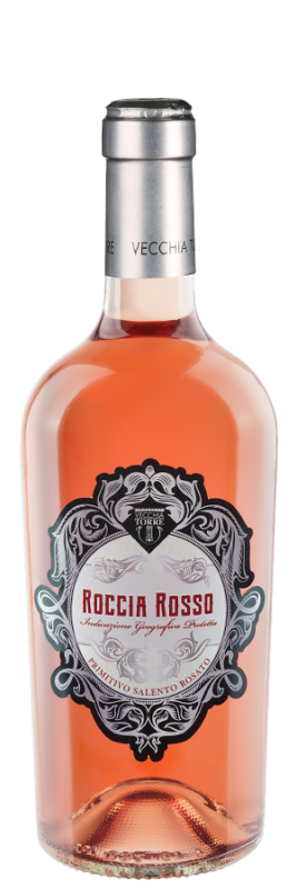 Roccia Rosso Primitivo Rosato (2023) - Cantina Vecchia Torre - Roséwein aus Apulien, Italien - Weinfreunde