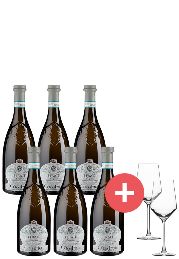 6er-Paket Lugana Ca dei Frati + Schott-Zwiesel Gläser