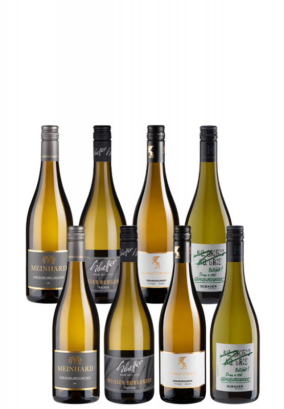 8er-Paket Weißburgunder. vs Grauburgunder - Weinpakete - Weinfreunde