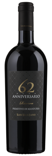 Anniversario 62 Primitivo di Manduria Riserva - 2017 - Cantine San Marzano - Italienischer Rotwein