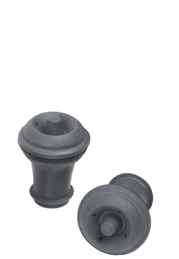 Vakuumpumpe Kunststoff Edelstahl Wine Saver Vacu Vin Weinpumpe mit 2 Stopfen