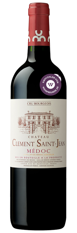 Image of Château Clement Saint-Jean (2021) - Les Vignerons d'Uni-Medoc - Rotwein aus Bordeaux, Frankreich