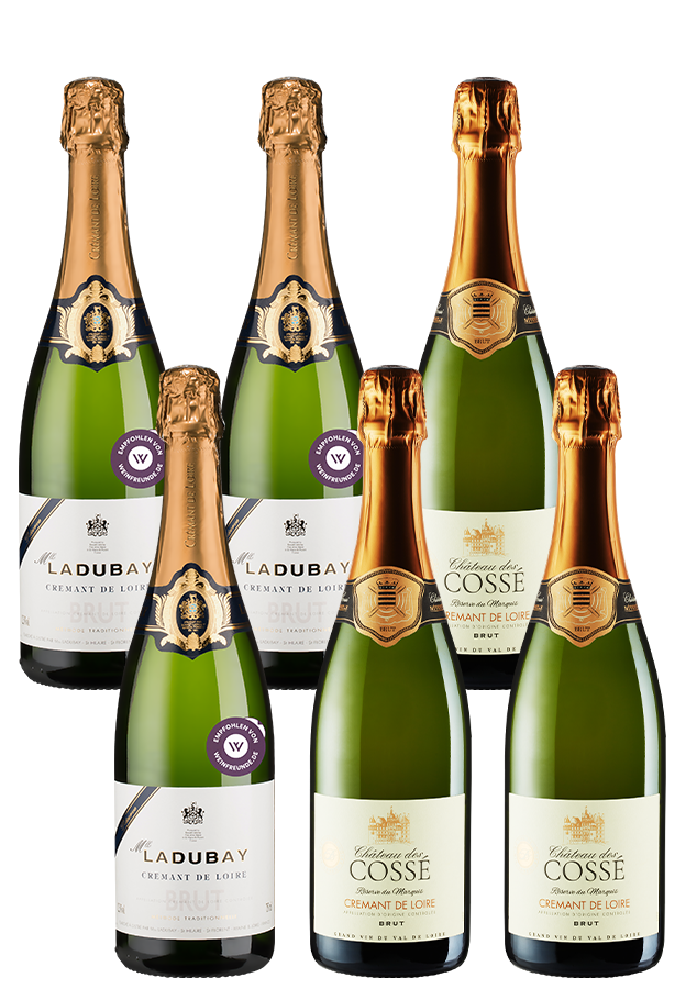 6er-Paket Château des Cossé vs Bouvet-Ladubay 