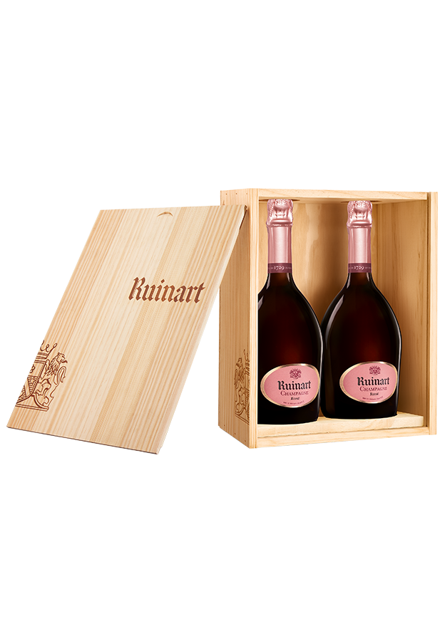 Ruinart Champagner Rosé 2x0,75l Holzkiste 