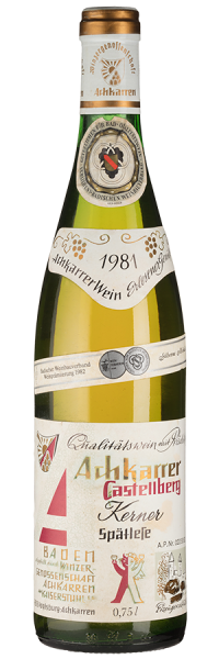Castellberg Kerner Spätlese - 1981 - WG Achkarren - Deutscher Weißwein Weißwein 2000014156 Weinfreunde