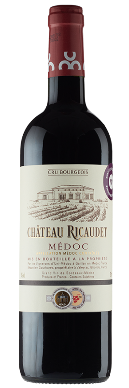 Image of Château Ricaudet Cru Bourgeois (2019) - Les Vignerons d'Uni-Medoc - Rotwein aus Bordeaux, Frankreich