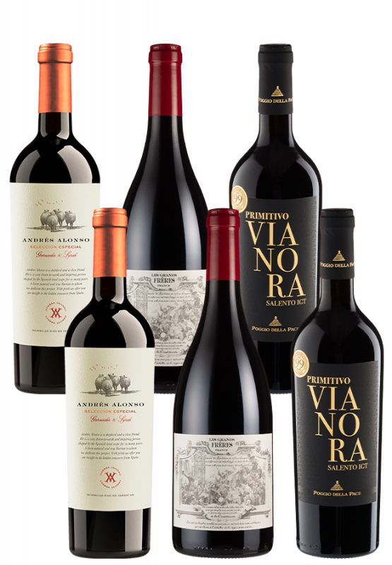 6er-Grillwein Paket Premium - Weinpakete - Weinfreunde