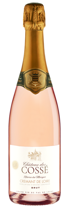 Image of Crémant de Loire Réserve du Marquis Rosé Brut (2020) - Château des Cossé - Schaumwein von der Loire, Frankreich