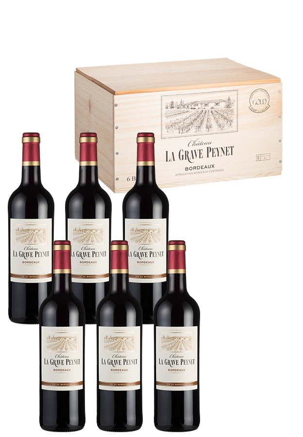 6er-Holzkiste Bordeaux AOP 2021