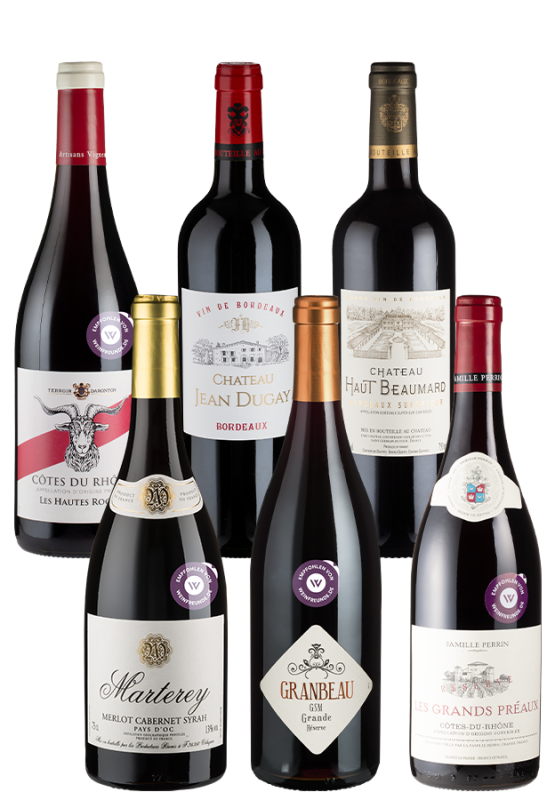 Image of 6er-Paket Französische Rotweine - Weinpakete aus Frankreich