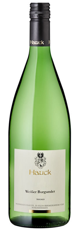 Image of Weißer Burgunder trocken Liter (2023) - Hauck - Weißwein aus Rheinhessen, Deutschland