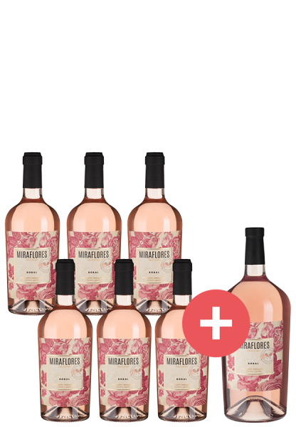 6er-Paket Miraflores Rosé + GRATIS Magnum - Weinpakete