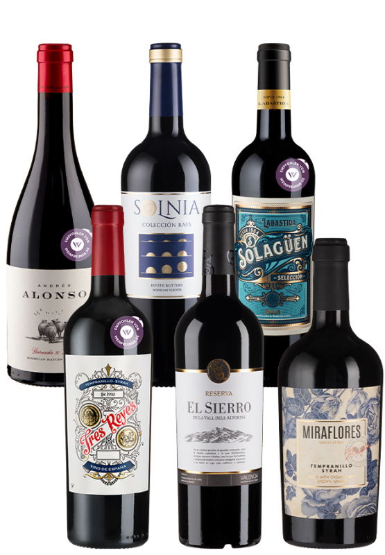 Image of 6er-Paket Spanische Rotweine - Weinpakete aus Spanien