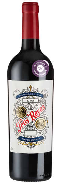 Tres Reyes Tempranillo-Syrah - 2020 - Bodegas y Viñedos Muñoz - Spanischer Rotwein Rotwein 2000012188 Weinfreunde