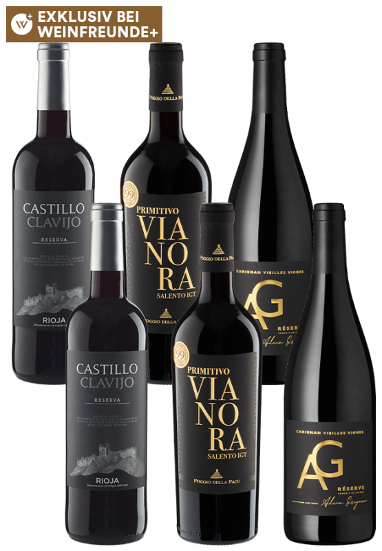 6er-Paket Rotwein-Entdeckungen - Weinpakete - Weinfreunde