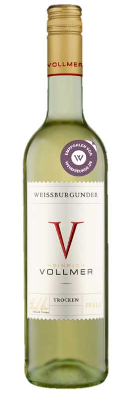 Image of Weißburgunder trocken (2023) - Heinrich Vollmer - Weißwein aus der Pfalz, Deutschland