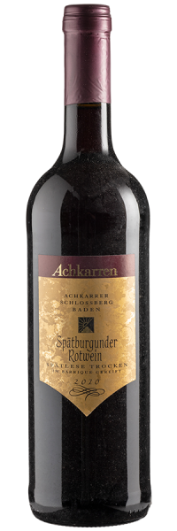 Schlossberg Spätburgunder Spätlese trocken - 2010 - WG Achkarren - Deutscher Jahrgangswein